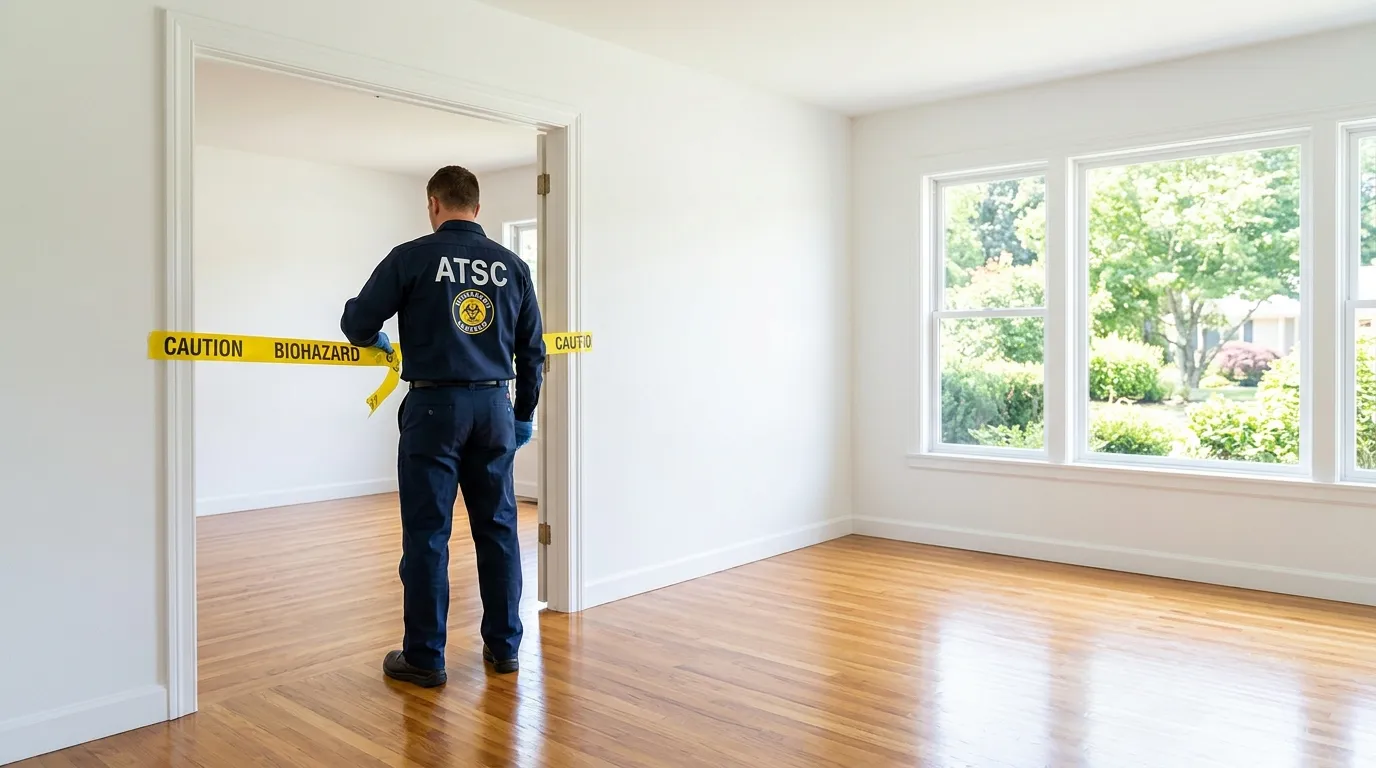 Certified biohazard cleanup crew performing Crime Scene Cleanup in Baltimore